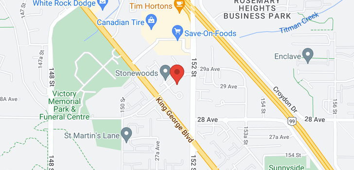 map of 407 15150 29A AVENUE